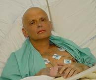 Alexander Litvinenko Litvinenko died on radiation poisoning by a small amount of 210 Po after 22 days. 210 Po is an alpha emitter that has a halflife of 138.
