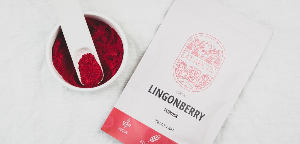 ARCTIC LINGONBERRY POWDER 70G - 17 SERVES - RRP $19.95 Lingonberry grows wild in the northern European forests.