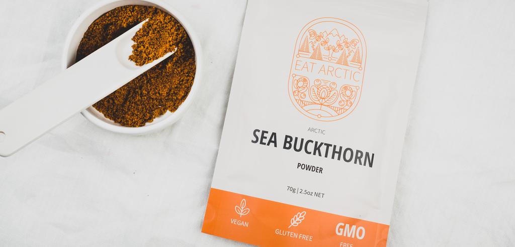 ARCTIC SEA BUCKTHORN POWDER 70G - 17 SERVES - RRP $19.95 Sea buckthorn loves sunshine and thrives in the coastal regions of Finland with incredibly long summer days.