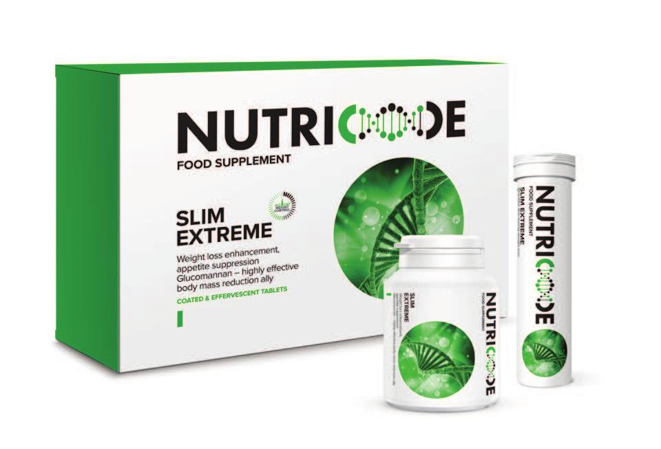 NUTRICODE 19 SLIM EXTREME FOR WHOM? For all in need of support with rational weight loss, who wish to get their dream body without constantly feeling hungry.