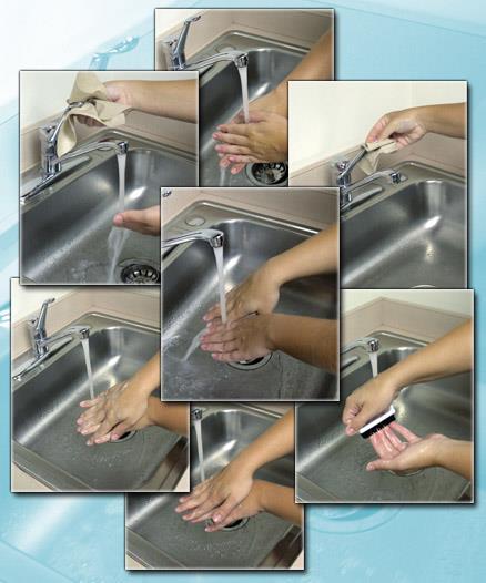 Handwashing When arriving at the health care facility and immediately before leaving the facility Before and after every patient contact Before and after a procedure Before and after handling a