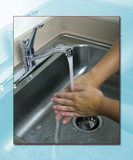 Handwashing Use liquid soap Use warm water Rub hands together firmly Clean all surfaces of the hands