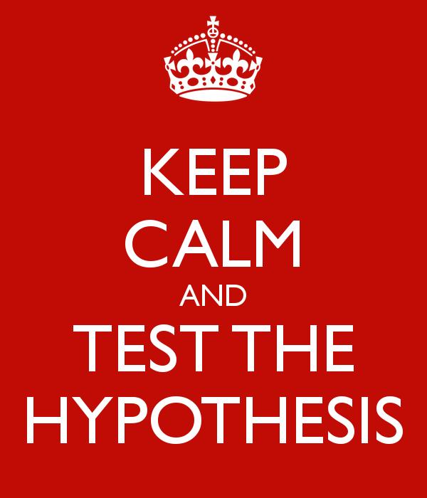 Our hypothesis?? What we thought.