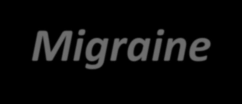 Comorbidities of Migraine Richard B.