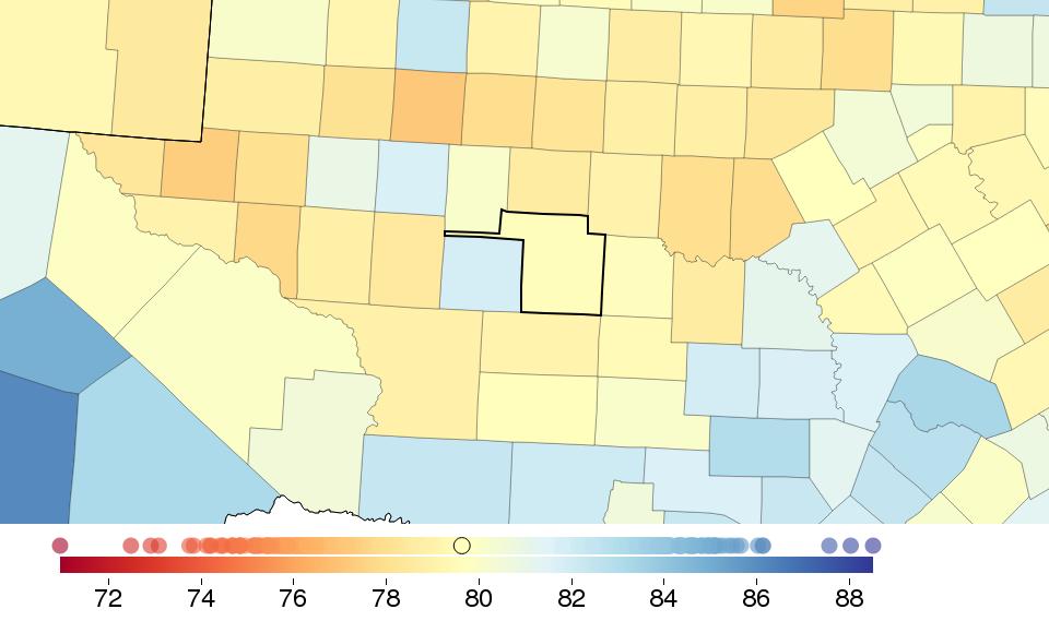 COUNTY PROFILE: Tom Green County, Texas US COUNTY PERFORMANCE The Institute for Health Metrics and Evaluation (IHME) at the