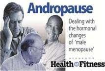 Symptoms of Andropause Because testosterone levels do not plummet rapidly, men may or may not experience symptoms of andropause, or they may not be as apparent as menopause symptoms.