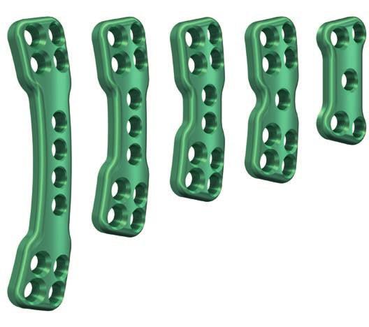 Implants TSLP plates Comprehensive line of plates for mono- and bisegmental instrumentations Low profile of 4.