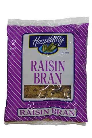 HOSPITALITY Cereal RAISIN BRAN BULK # 5177720 4/35 OZ.