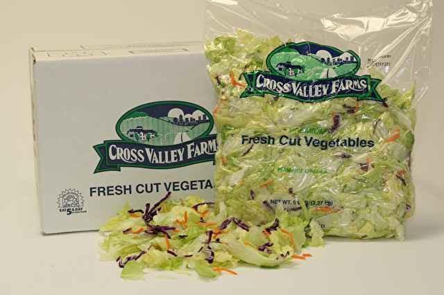 CROSS VALLEY FARMS Salad Mix GARDEN ICEBERG W/ RED CABBAGE CARROT BAG FRESH REF LETTUCE # 6332308 4/5 LB.