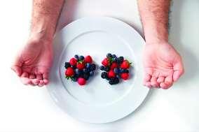 Your cupped hand determines your carb portions. Men 2 cupped hand sizes = 1 serving Women 1 cupped hand size = 1 serving Your thumb determines your fat portions.