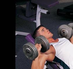 4 dumbbell incline press Both the dumbbell incline press and dumbbell bench press can be done on a flat or incline bench.