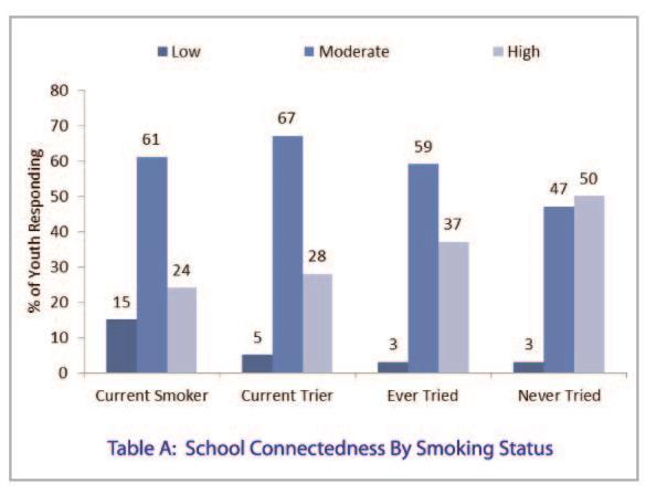 72% of Peterborough students who use tobacco products were trying to quit Peterborough s Model: WHAT did we know?