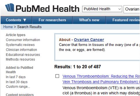 PubMed Health - 2 www.ncbi.nlm.nih.