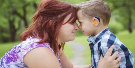 Engaging the Family Most children who are deaf or hard of hearing are born to parents with normal hearing. The diagnosis of hearing loss often comes as a shock to families.