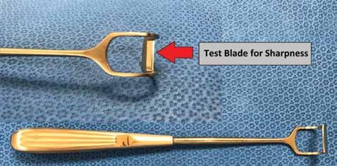 Figure 3 Figure 4 by over use or improper sterilization in the closed position. The shanks should be symmetrical and undamaged.