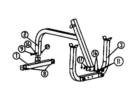 ASSEMBLY INSTRUCTION Please follow the steps below: STEP 1 Locate: Control Brace (2), Bar Support (3), and Base Frame (1), 1x M10x70 Bolt (9), 2x M10x75 Bolts (11), 3x M10 Washers (16), 3x M10 Nuts