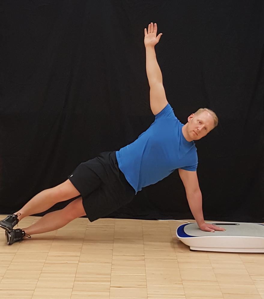 Side Plank on Hand - Lateral Obliques (Side muscles) - Entire arm and core attachments - Outer hip and IT