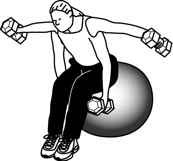 Parallel Grip Pb Db Bench Sit an the physioball that puts your thighs approximately parallel to the ground. The ball should be on a slip resistant surface and clear of any obsticals.