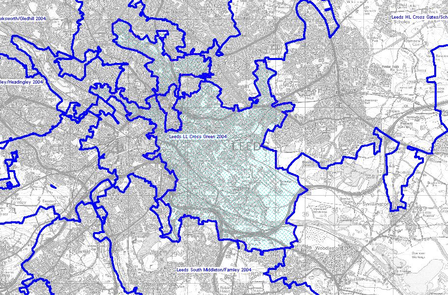 The geographical area covered by this Water Supply Zone is shown below: (Ody) COPYRIGHT STATEMENTS: Based upon Ordnance Survey map data with the permission of the Controller of Her Majesty's