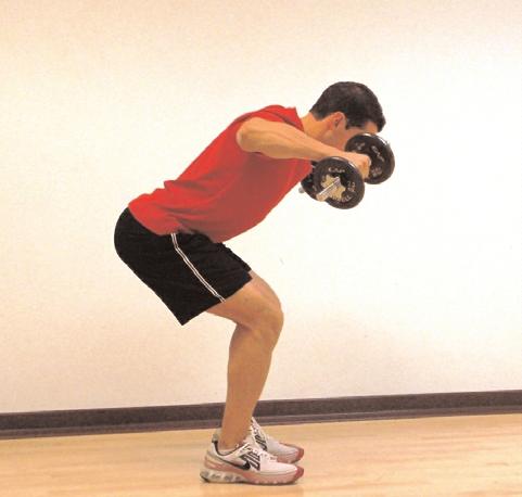 Push up and forward through your front heel into a standing position. Alternate legs.