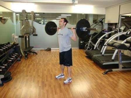Day 1 Workout A Chicken Leg Shake n Bake Narrow-Stance Barbell Squat Stand with your feet hip-width apart with barbell