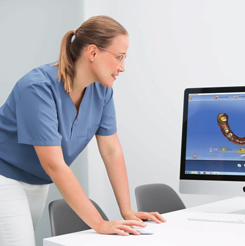 24 I 25 SIRONA Connect your direct link to the lab Your trusted lab technician is directly connected to your CEREC system via the Sirona Connect internet portal.