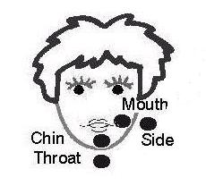 Vowel Placements Mouth:ee,er Chin: oo,