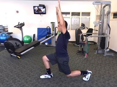 trunk lean Lunge with