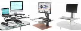 25 Suitable for shorter employees Cost: $300 Sit Stand All-In-One Options Add-ons to desk keep continuity between keyboard/mouse and monitor Ergotron WorkFit-S Varidesk TaskMate EZ Humanscale Quick