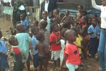 CHILDREN ENTERTAINING THE TEAM WHEN AFRICAN CHILDREN SING, YOU