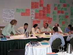 May 2007 Meeting, Philadelphia, PA Members of the North American International Working Group brainstorming during their first meeting in Philadelphia in May of 2007.
