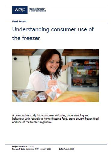 3. Understanding consumer use of the freezer Published August 2010 Key finding some