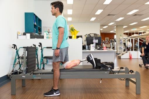 Place a frame beside the reformer for balance, if required.