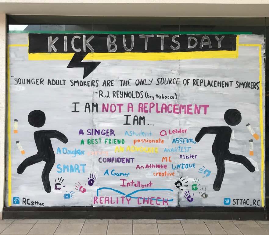 Kick Butts Day is a national day of activism that empowers youth to stand up, speak out, and seize control against Big Tobacco by exposing their manipulative marketing tactics.