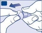 Turn until it is on securely. D Pull off the outer needle cap and keep it for later.