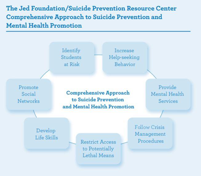 A Comprehensive Approach Viewing mental health through this lens allows us to address several different areas we know are important for promoting health and