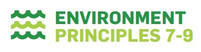 7. Environmental Principles Principle 7: Businesses should support a precautionary approach to environmental challenges; Principle 8: undertake