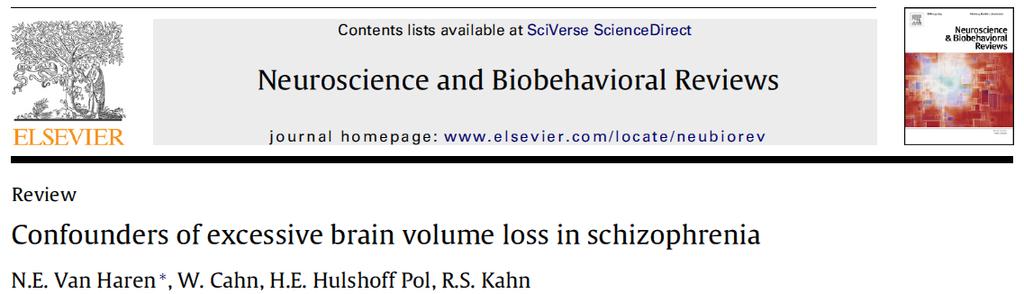 There is convincing evidence that schizophrenia is characterised by progressive brain volume changes during the course of the illness.