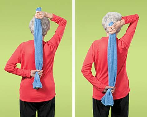 - CHEST AND UPPER BODY STRETCHES Shoulder and Upper Arm Hold for 20 seconds Neck Rotation,