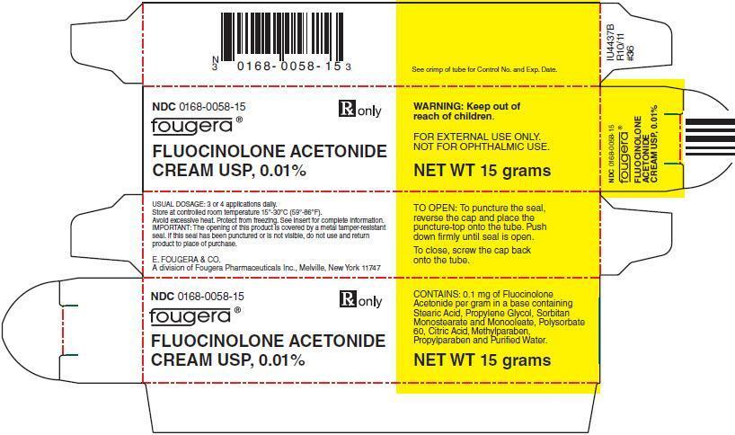 FLUOCINOLONE ACETONIDE CREAM USP, 0.01% FOR EXTERNAL USE ONLY. NOT FOR OPHTHALMIC USE.