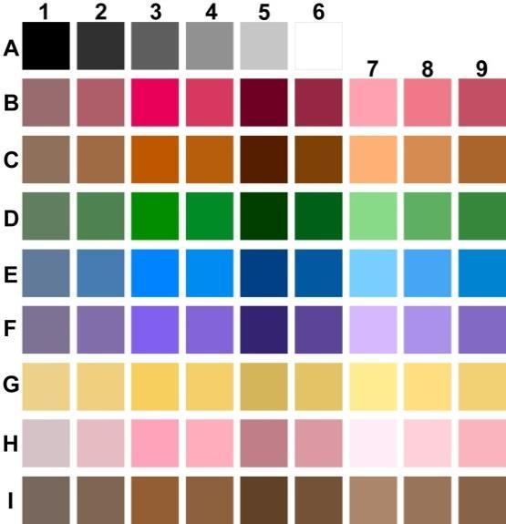Figure 3. Color sample Figure 4. Color sample as shown using an ipad 2.