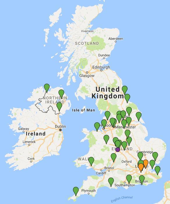 Participating sites 37 UK renal units