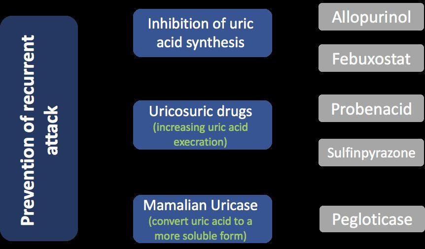 Uric acid synthesis inhibitors: Allopurinol, Febuxostat Mechanism of Action P.