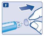 This helps you to ensure that you get your full insulin dose. Turn the dose selector to select 2 units.