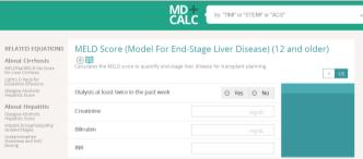 Slide 14 of 43 MELD INR Bilirubin Creatinine 3-Month Survival Based on MELD http://hepatitisc.uw.