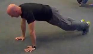 Finisher A Squat Thrusts Start in the pushup position