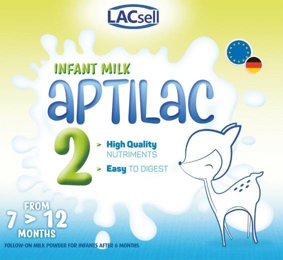 Our APTILAC Baby Milk Powder The LACSELL APTILAC brand baby milk