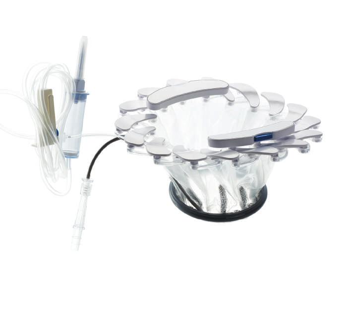 Sterile irrigant solution inlet Suction Outlet Suction ring removes contaminants Fluid irrigates incision