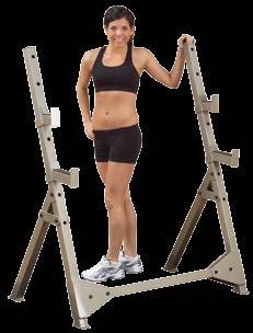 BFPR10 OLYMPIC PRESS STAND 7-position angled uprights provide for correct lifting position