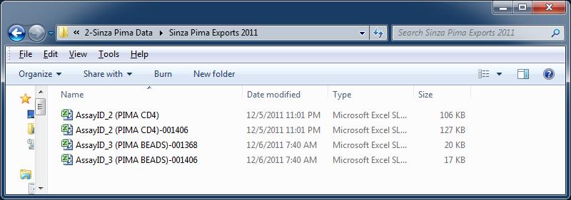 Exporting of Pima Results for Monitoring